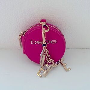 Bebe keychain and coin purse